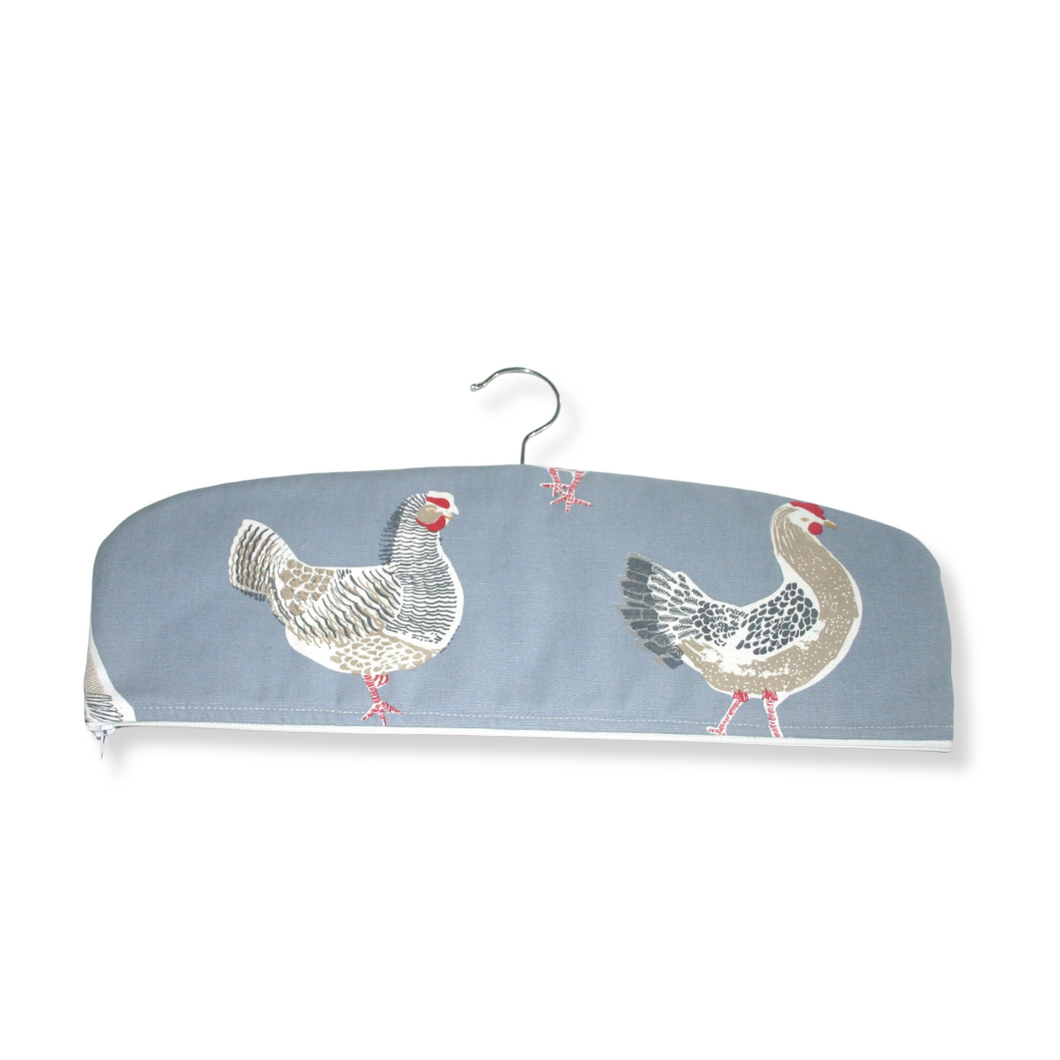 Safe Hanger, Chickens on blue