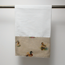 Load image into Gallery viewer, Waffle tea Towel, Ducks 2024
