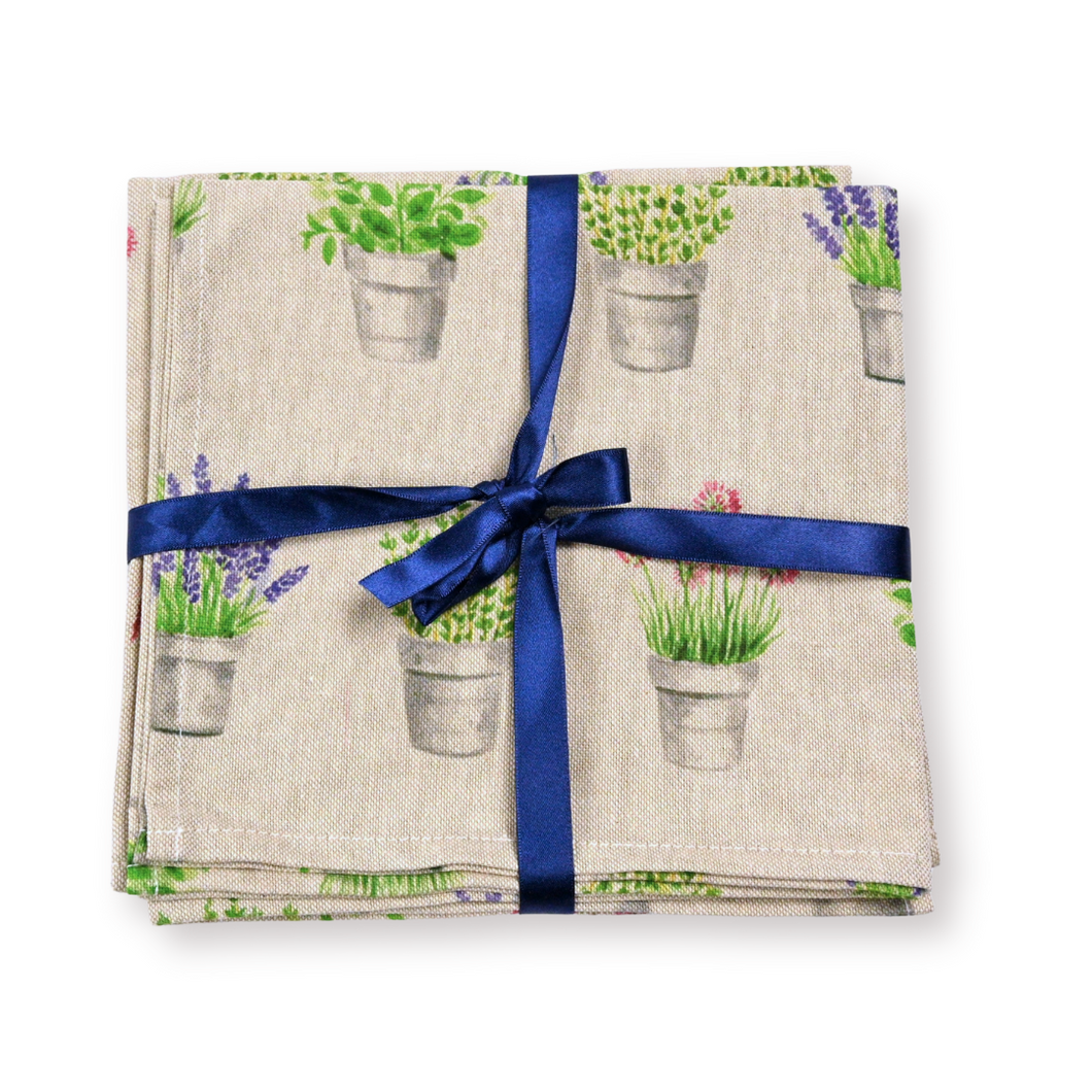 Napkins x 4, Herb Garden