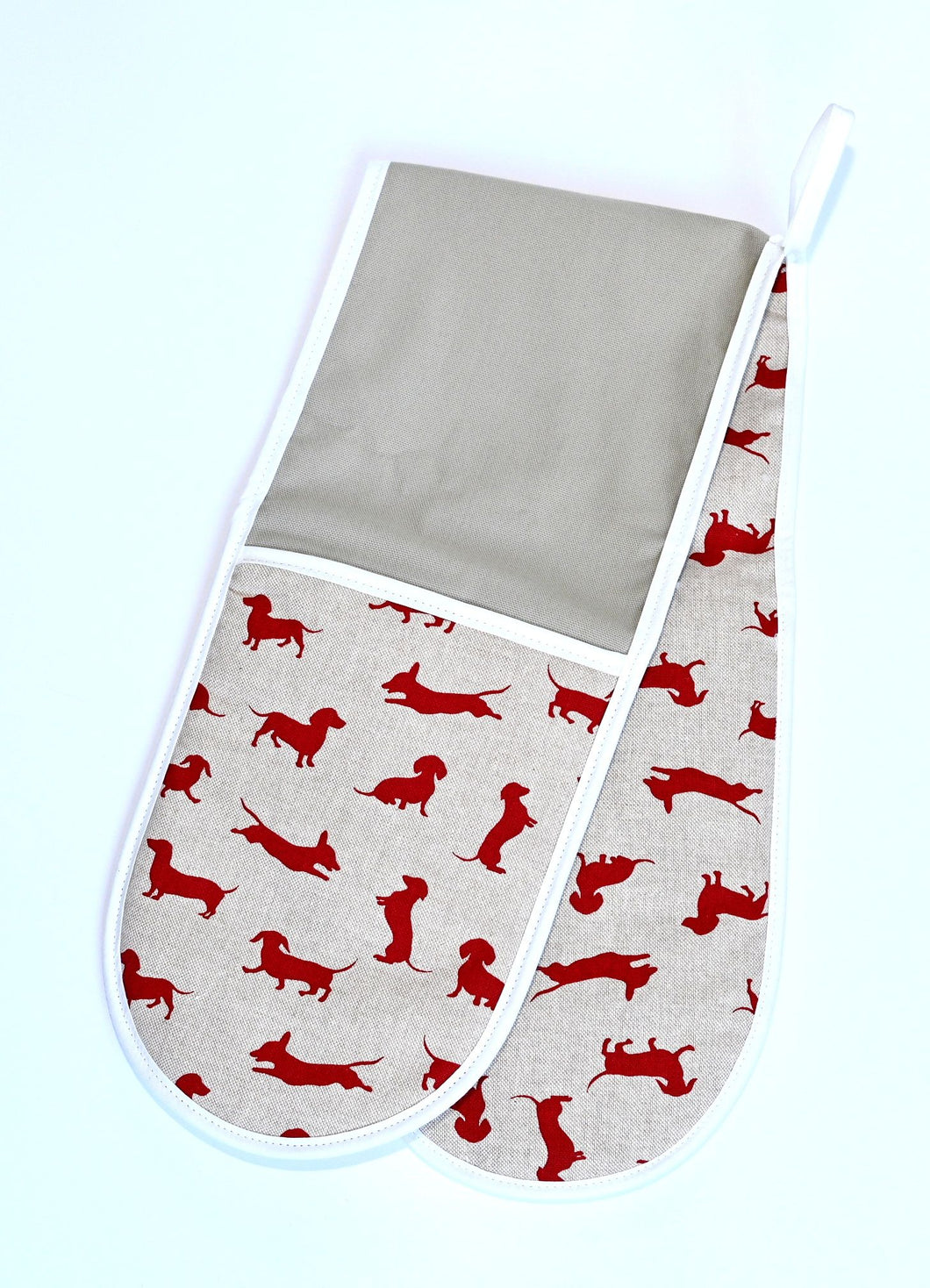 Oven Gloves, Red Dachshund