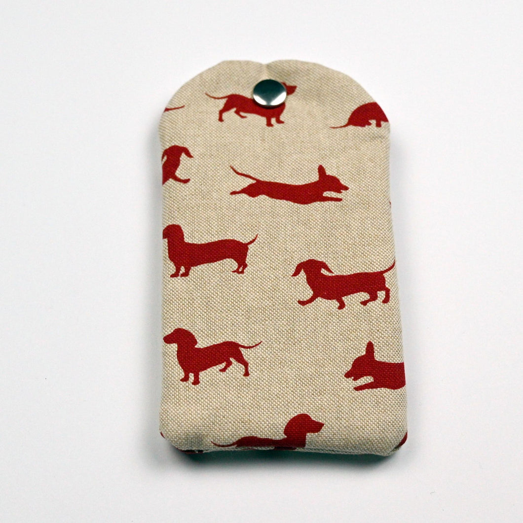 Glasses Case, Red Dachshund